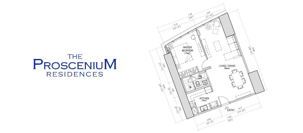 The Proscenium Residences Tower 1BR 62SQM