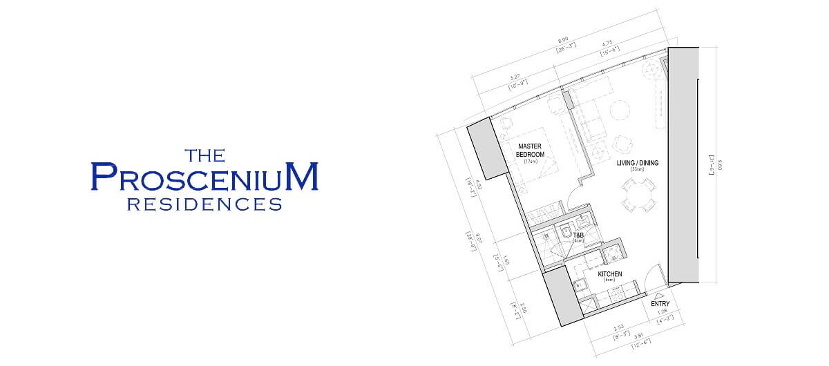 The Proscenium Residences Tower 1BR 60SQM