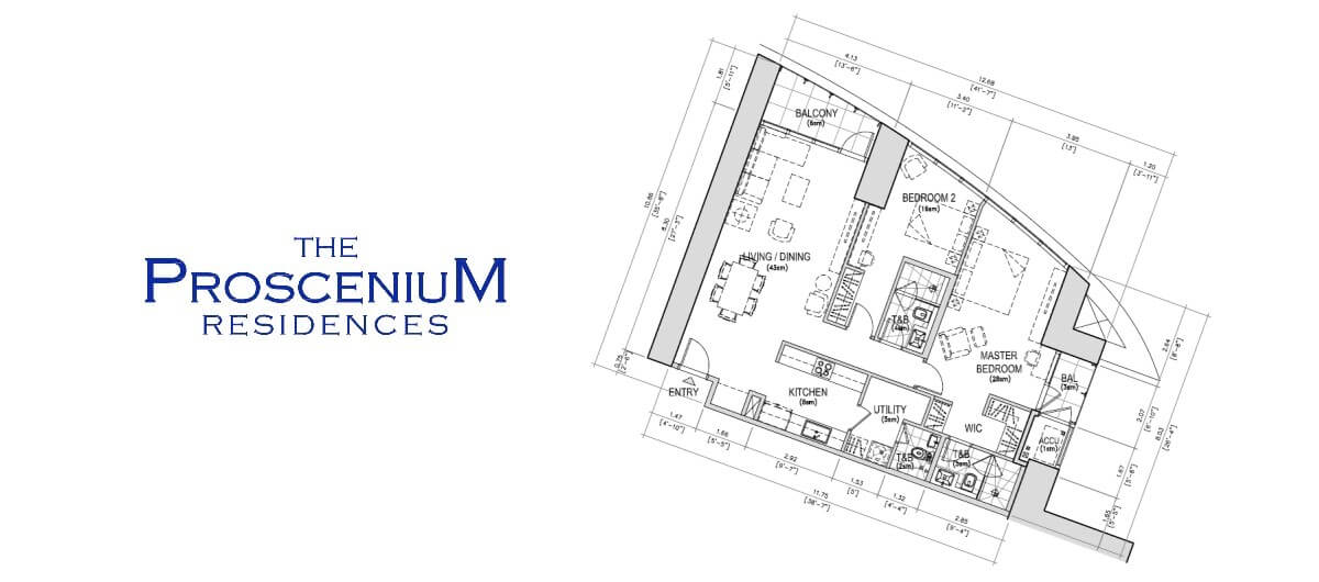 The Proscenium Residences Tower 2BR 121SQM