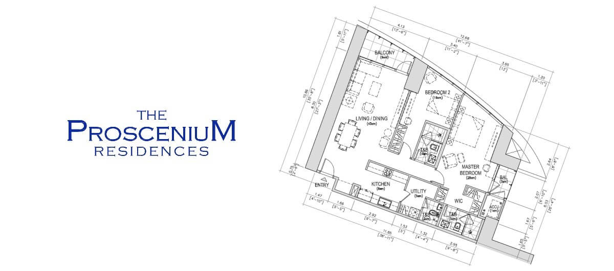 The Proscenium Residences Tower 2BR 121SQM