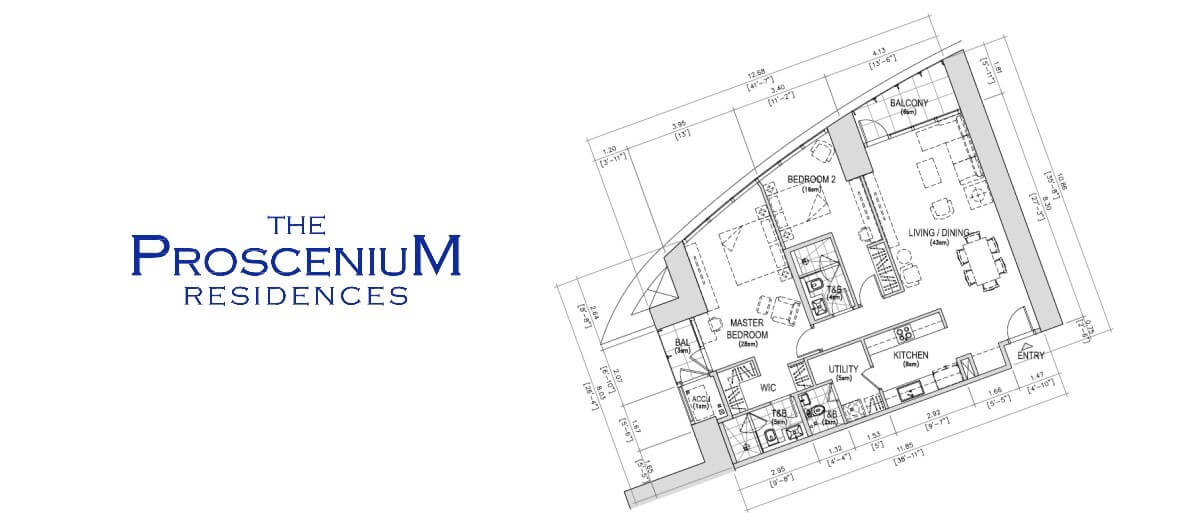 The Proscenium Residences Tower 2BR 121SQM