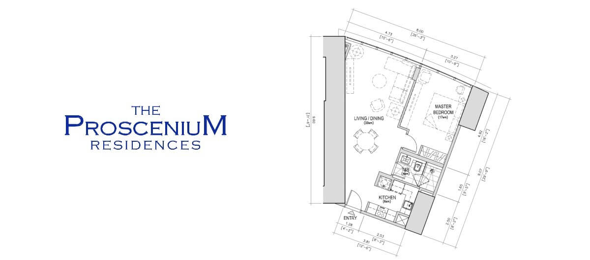 The Proscenium Residences Tower 1BR 60SQM