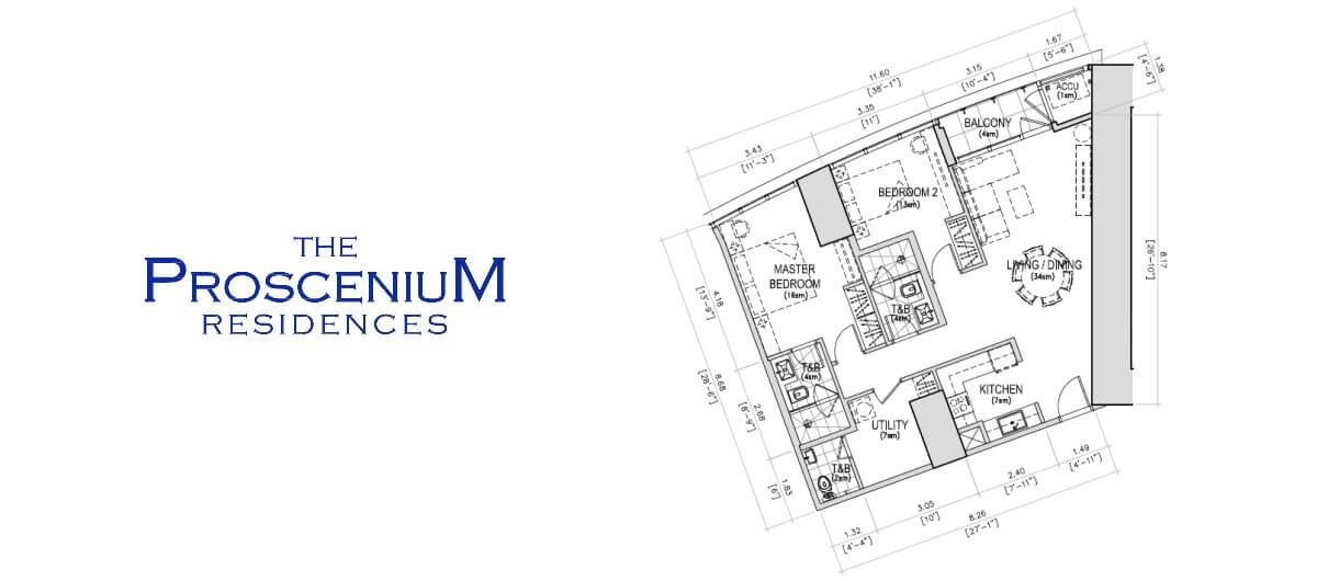 The Proscenium Residences Tower 2BR 92SQM