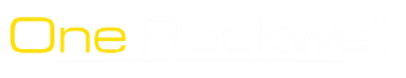One Rockwell logo white
